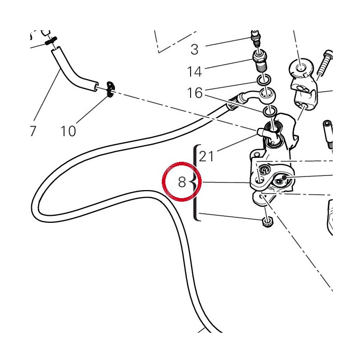 Maitre-Cylindre embrayage — réf. 63040902A | Ducati Store