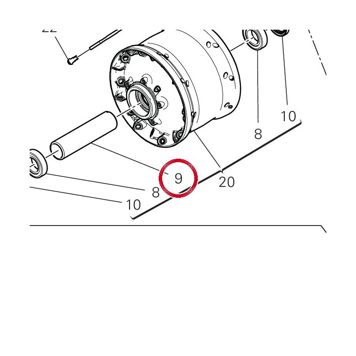 Entretoise interne 71413441A — réf. 71413441A | Ducati Store