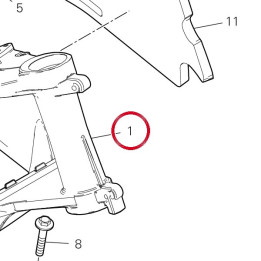 Cadre 47111544BA — réf. 47112361AA | Ducati Store