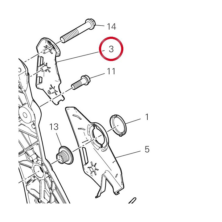 Pare-Chaleur supérieur — réf. 4601H633A | Ducati Store