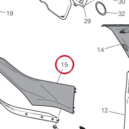 Convejor cover - rh — réf. 4801E921AA | Ducati Store