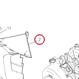Prise D'Air droite 4801C101A — réf. 4801C102A | Ducati Store