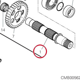 Arbre secondaire 14911351C — réf. 14911351C | Ducati Store