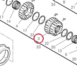Engrenage menant 3/4Me — réf. 17216901A | Ducati Store