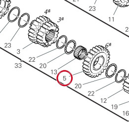 Engrenage conducteur 6Eme — réf. 17215761A | Ducati Store