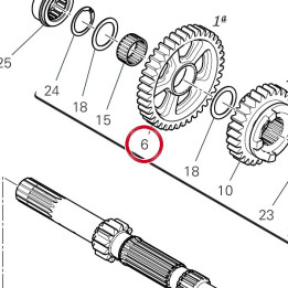 Engrenage entraine 1Ere — réf. 17215721B | Ducati Store