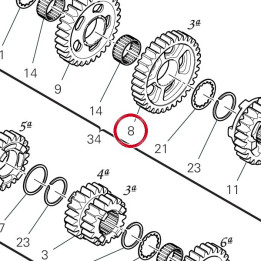 Engrenage entraine 3Eme — réf. 17216911A | Ducati Store