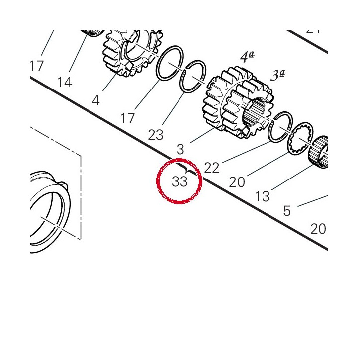 Arbre principal de boîte — réf. 15022831A | Ducati Store