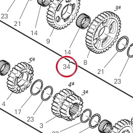 Arbre secondaire de boîte — réf. 15022841A | Ducati Store