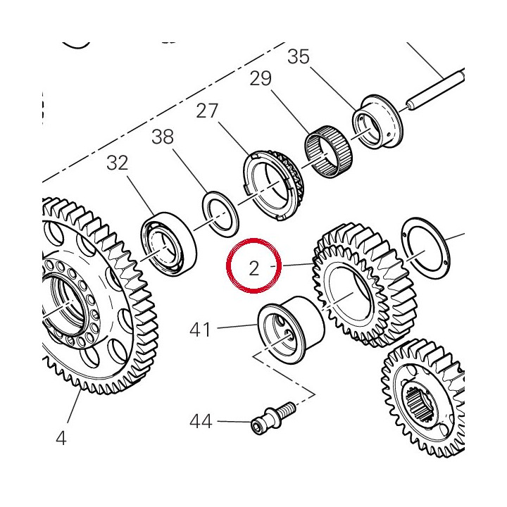 Pignon intermediaire — réf. 17021611B | Ducati Store