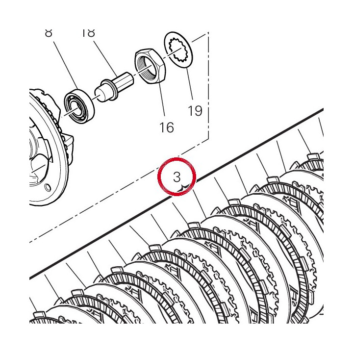 Jeu disques embrayage — réf. 19020521A | Ducati Store