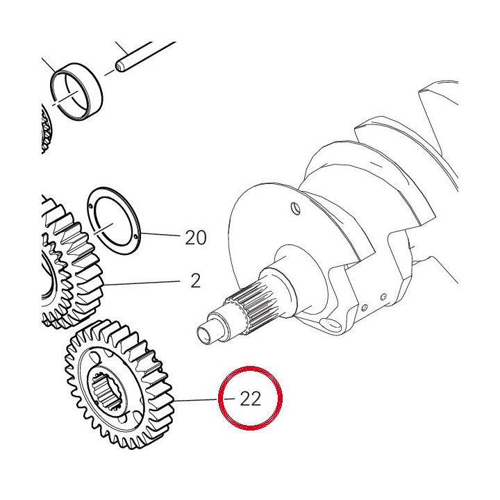 Pignon transmission — réf. 17011661B | Ducati Store