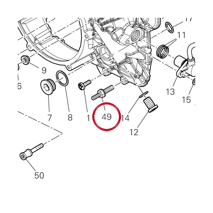 Vis special M6X20 — réf. 7791C483AA | Ducati Store