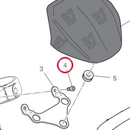 Vis tcei M6X14 77150648B — réf. 77150648B | Ducati Store