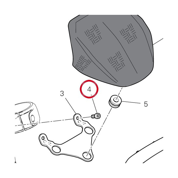 Vis tcei M6X14 77150648B — réf. 77150648B | Ducati Store
