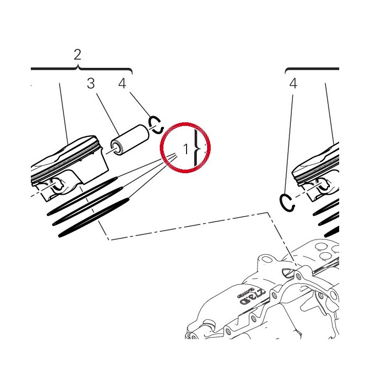 Jeu segments 12120832A — réf. 12120832A | Ducati Store