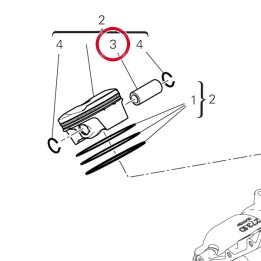 Axe de piston 12113861B — réf. 12113861B | Ducati Store