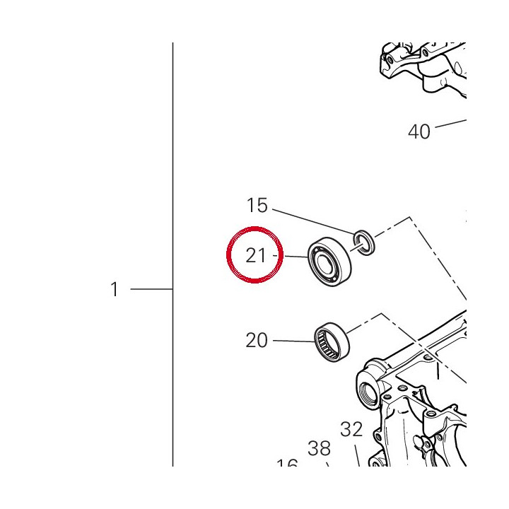 Roulement à rouleaux — réf. 70241901A | Ducati Store