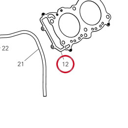 Joint coulasse devant — réf. 78611541B | Ducati Store