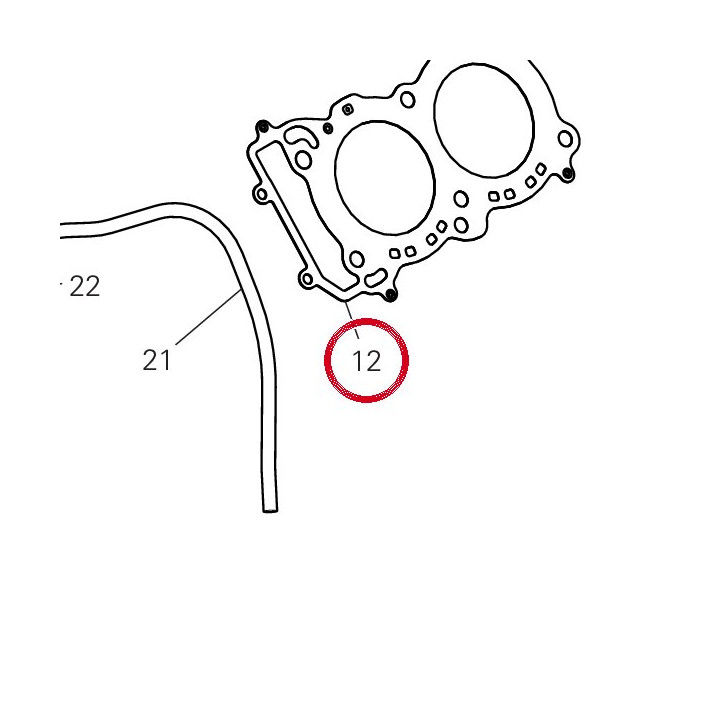 Joint coulasse devant — réf. 78611541B | Ducati Store