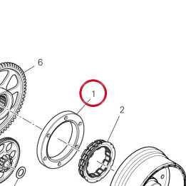 Bride roue libre 16016931A — réf. 16016931A | Ducati Store