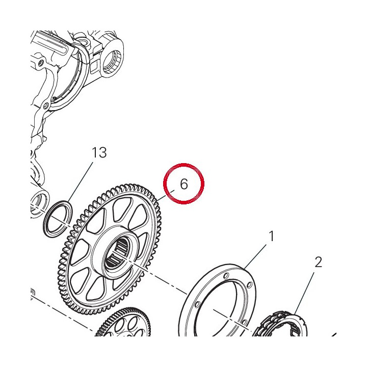 Engranage conduit 17320331C — réf. 17320331C | Ducati Store