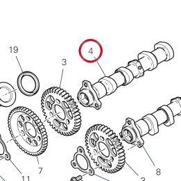 Arbre À cames admission — réf. 14816531A | Ducati Store