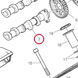 Arbre À cames échappement — réf. 14816141A | Ducati Store