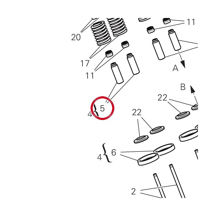Guide de soupape 303A0841B — réf. 303A0841B | Ducati Store