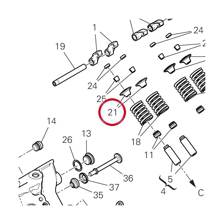 Disque supérieur 83810021A — réf. 83810021A | Ducati Store