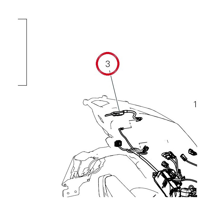 Faisceau arrière 500 h/g — réf. 5101P051A | Ducati Store
