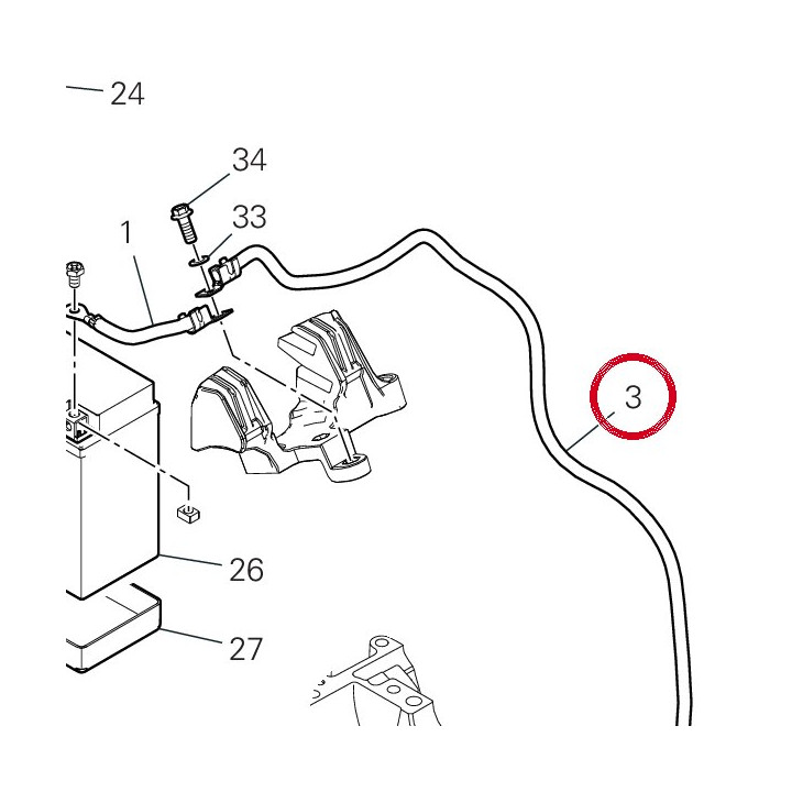 Cable 51310851E — réf. 51310851E | Ducati Store