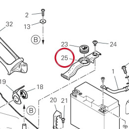 Support batterie 8301H452A — réf. 8301H452A | Ducati Store