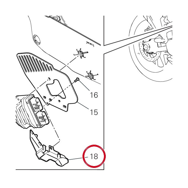 Pare-Chaleur 4601S661A — réf. 4601S661A | Ducati Store