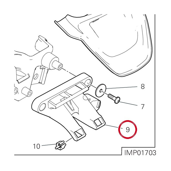 Support 8291J481A — réf. 8291J481A | Ducati Store