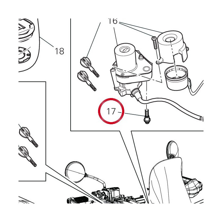 Vis special 77917061AA — réf. 77917061AA | Ducati Store
