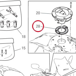 Joint, bouchon réservoir — réf. 86640091B | Ducati Store