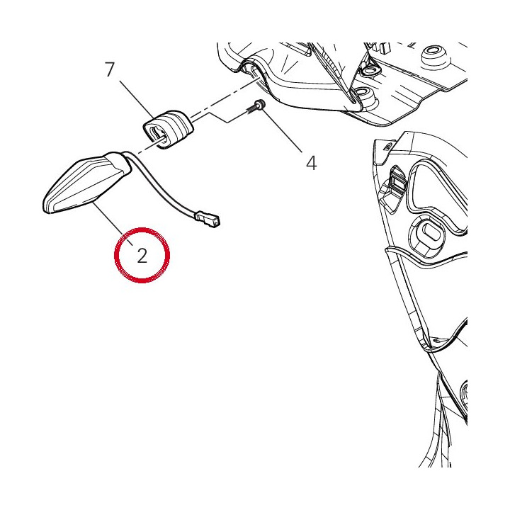 Clignotant 53010464B — réf. 53010464B | Ducati Store