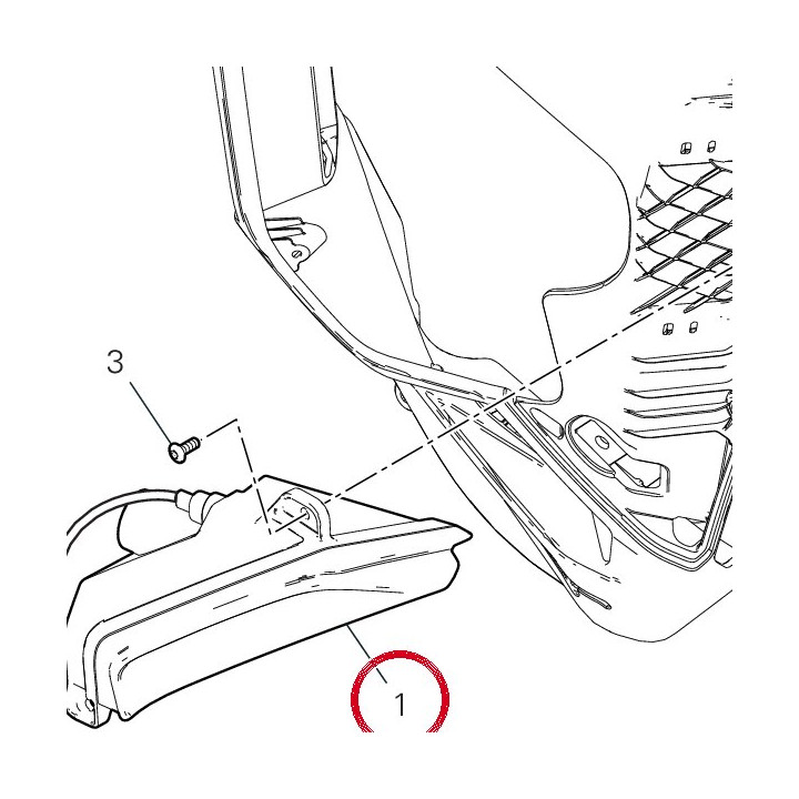 Clignotant avant droit — réf. 53010441C | Ducati Store