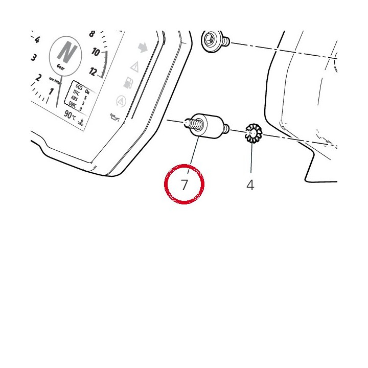 Caoutchouc 70010421A — réf. 70010421A | Ducati Store
