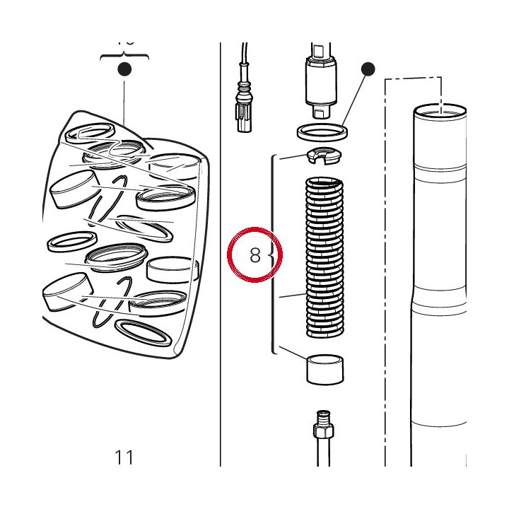 Kit ressort fourche gauche — réf. 34923621A | Ducati Store
