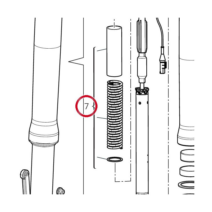 Kit ressort fourche droit — réf. 34923711A | Ducati Store