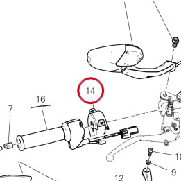 Commutateur droit 65010591B — réf. 65010591B | Ducati Store