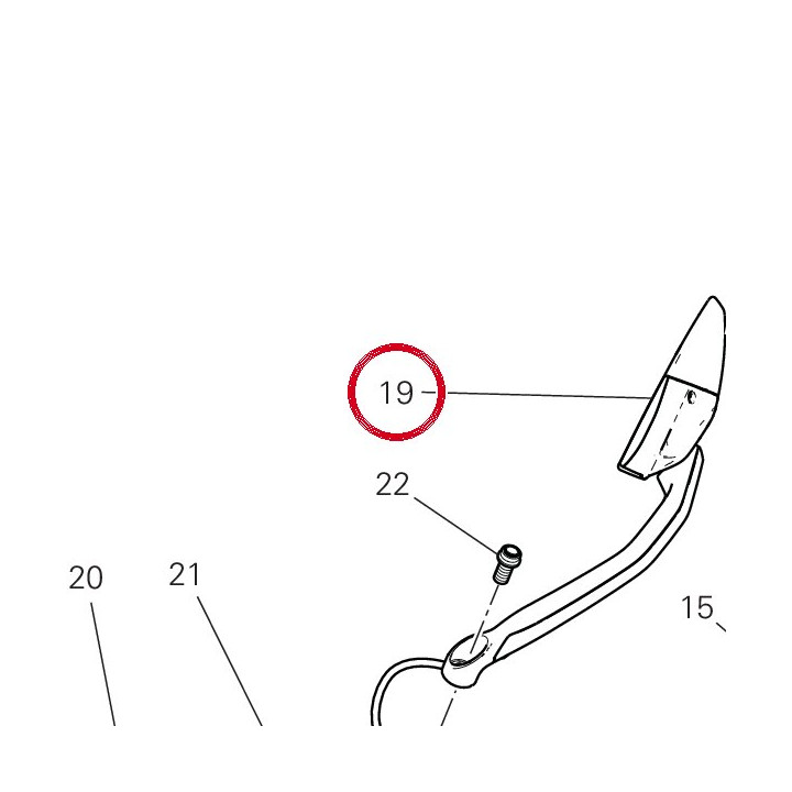 Miroir gauche (bsd) — réf. 52310662C | Ducati Store
