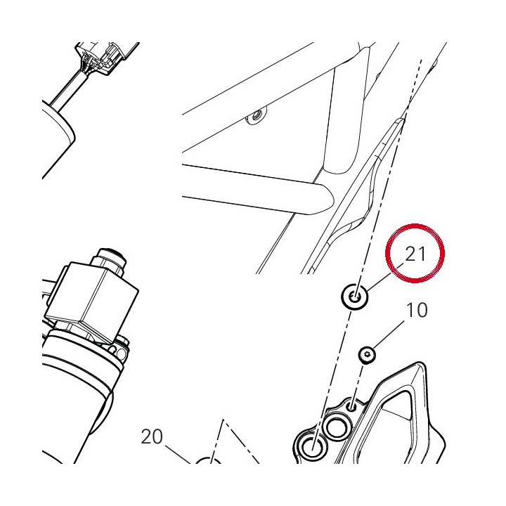 Entretoise 71614691AA — réf. 71614691AA | Ducati Store