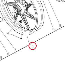 Jante roue av. 50123031AA — réf. 50123031AA | Ducati Store