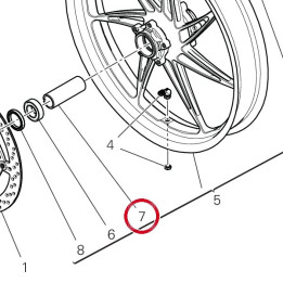 Entretoise interne 71413412A — réf. 71413412A | Ducati Store