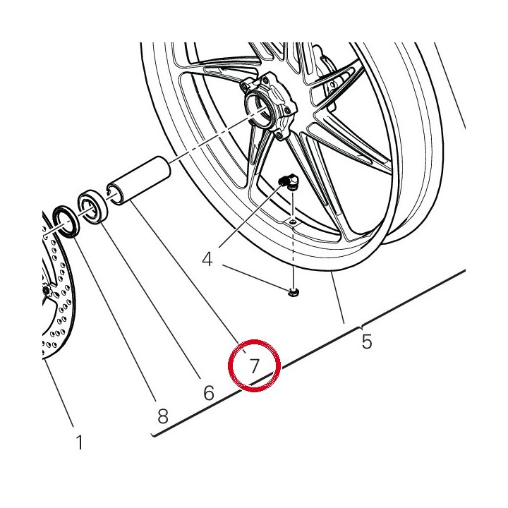 Entretoise interne 71413412A — réf. 71413412A | Ducati Store