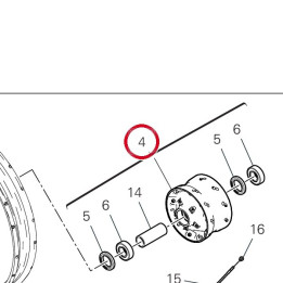 Moyeu roue avant — réf. 16220851BA | Ducati Store