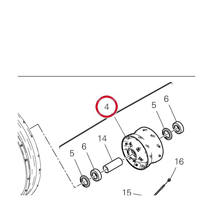 Moyeu roue avant — réf. 16220851BA | Ducati Store